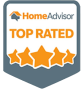 Home Advisor top rated badge logo